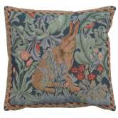 Rabbit As William Morris Right Large French Tapestry Cushion