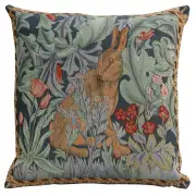 Rabbit As William Morris Right Large Cushion