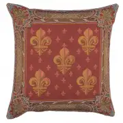 Lys flower In Red I French Couch Cushion