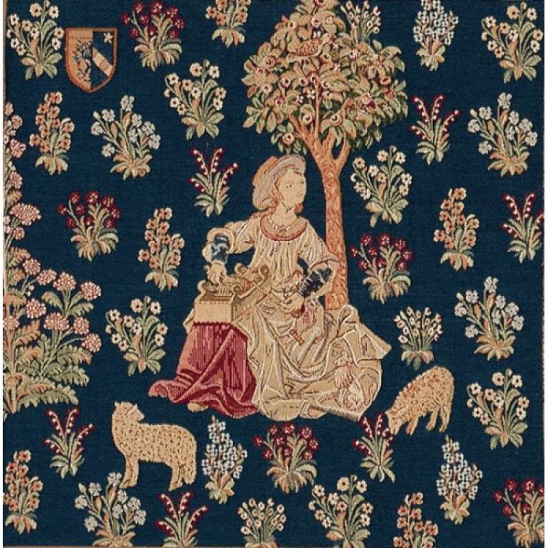 Cushion La Fileuse De Laine 1 Decorative Tapestry Pillow