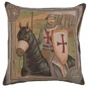 The Rider 2 Cushion - 19 in. x 19 in. Cotton by Charlotte Home Furnishings