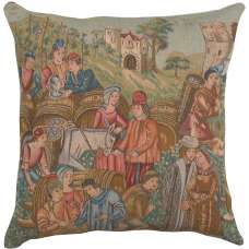 Wine Making II Decorative Tapestry Pillow