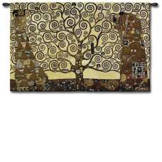 Stoclet Frieze Tree of Life Large Tapestry Wall Hanging
