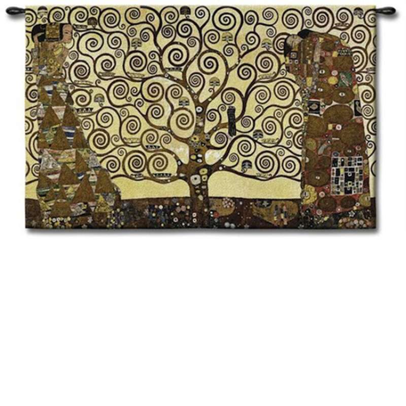 Stoclet Frieze Tree of Life Large Tapestry Wall Art