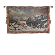 Alpine Village Wall Tapestry - 54 in. x 34 in. Cotton/Viscose/Polyester by Charlotte Home Furnishings