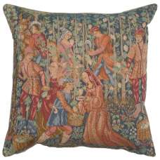 Wine Making  French Tapestry Cushion