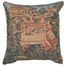 The Feast I Decorative Tapestry Pillow
