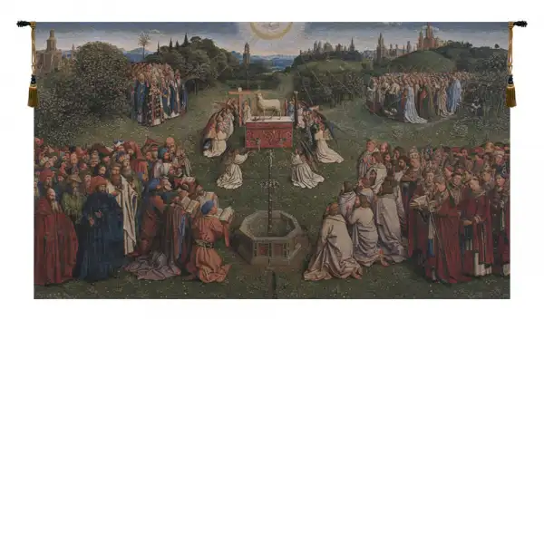 Adoration of the Mystic Lamb Belgian Wall Tapestry