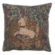 La Licorne Captive I Decorative Tapestry Pillow