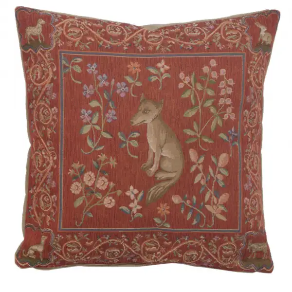 Medieval Fox French Couch Cushion