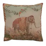 Elephant I Cushion - 19 in. x 19 in. Cotton by Jean-Baptiste Huet