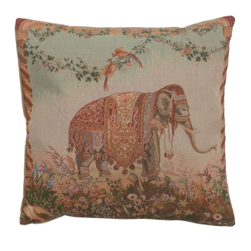 Elephant I French Tapestry Cushion
