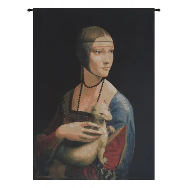 Dame A L'Hermine Belgian Wall Tapestry