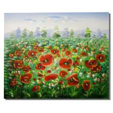 Poppy Field Canvas Oil Painting
