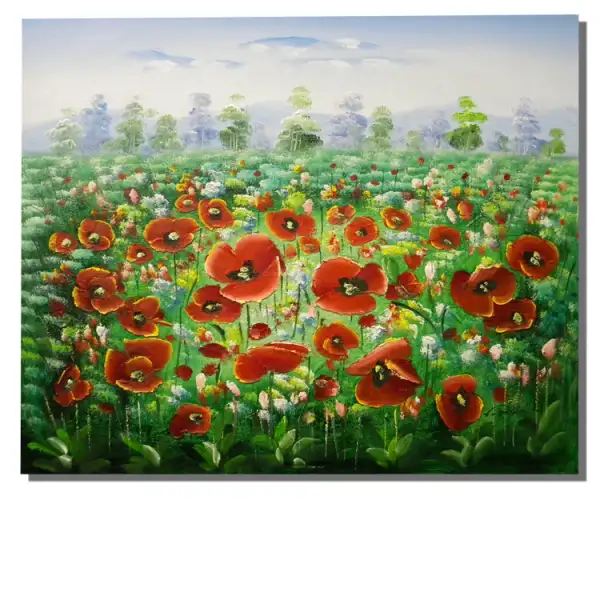 Poppy Field Canvas Oil Painting
