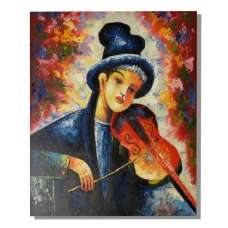 Violin Music Canvas Oil Painting