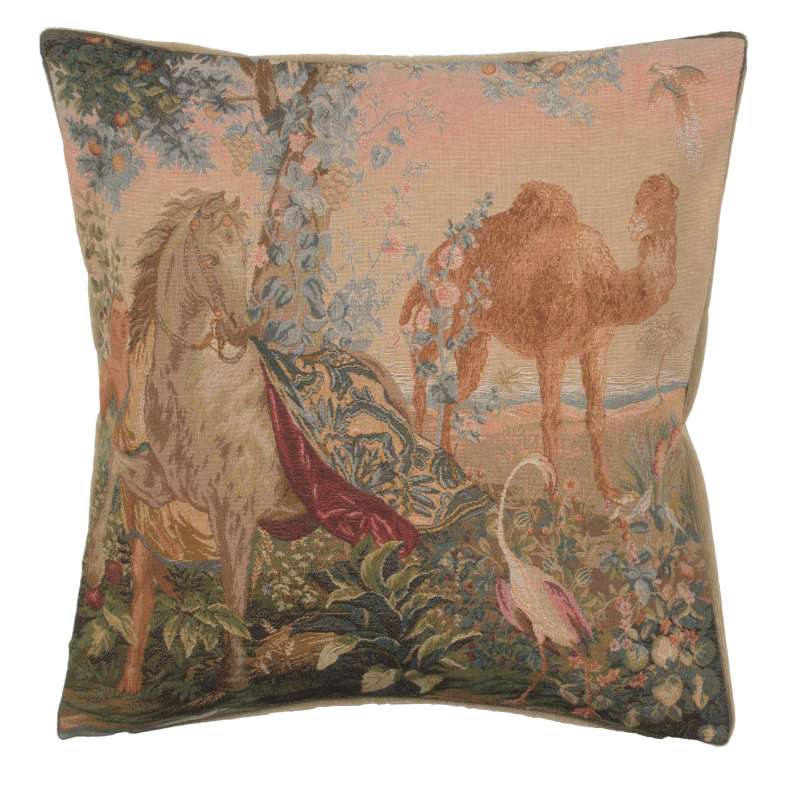 Cheval Drape I French Tapestry Cushion