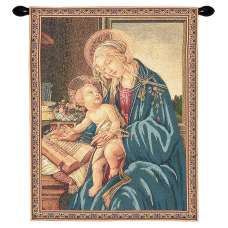 Madonna Del Libro I European Tapestry Wall Hanging