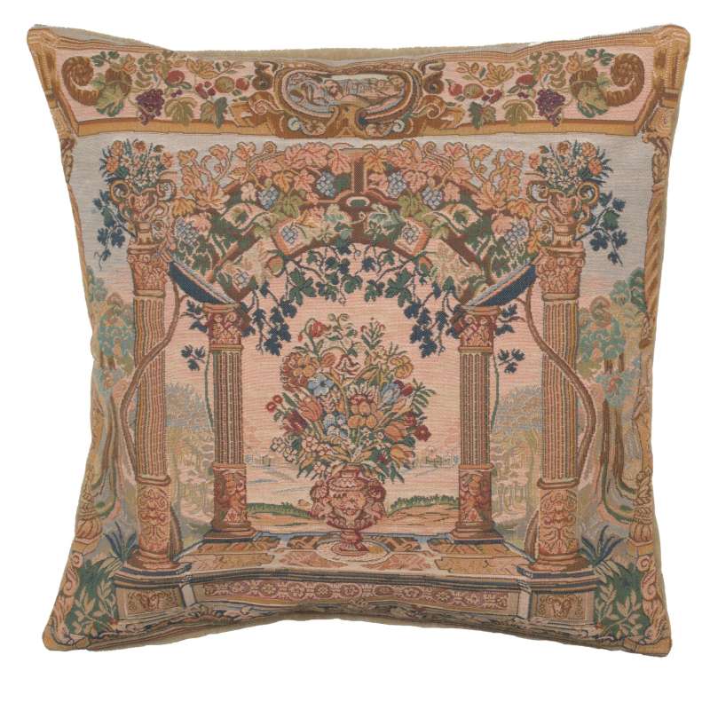 Terrasse with Columns Decorative Tapestry Pillow