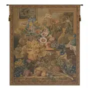 Bouquet And Frames Belgian Tapestry Wall Hanging - 26 in. x 31 in. cotton/viscose/Polyester by Charlotte Home Furnishings