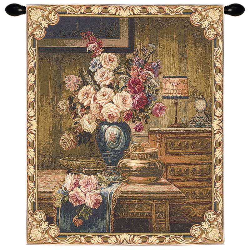 Setting With Roses European Tapestry