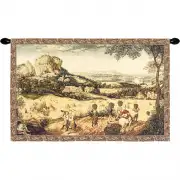 The Hay Harvest I Belgian Tapestry Wall Hanging