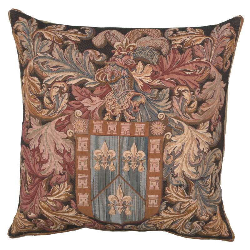 Armoires Au Heaume French Tapestry Cushion