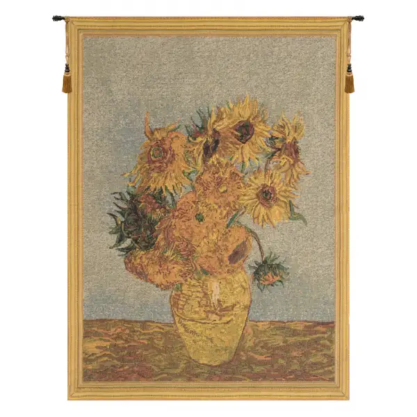 Sunflowers by Van Gogh I Belgian Tapestry Wall Hanging