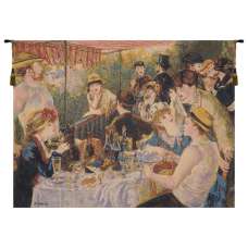 Luncheon Of The Boating Party by Renoir European Tapestry Wall Hanging