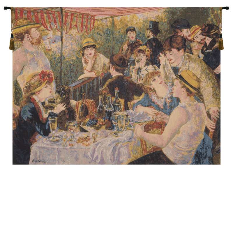 Luncheon Of The Boating Party by Renoir European Tapestry Wall Hanging