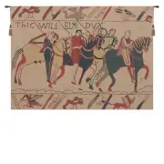 Bayeux Chevaliers  Belgian Tapestry Wall Hanging