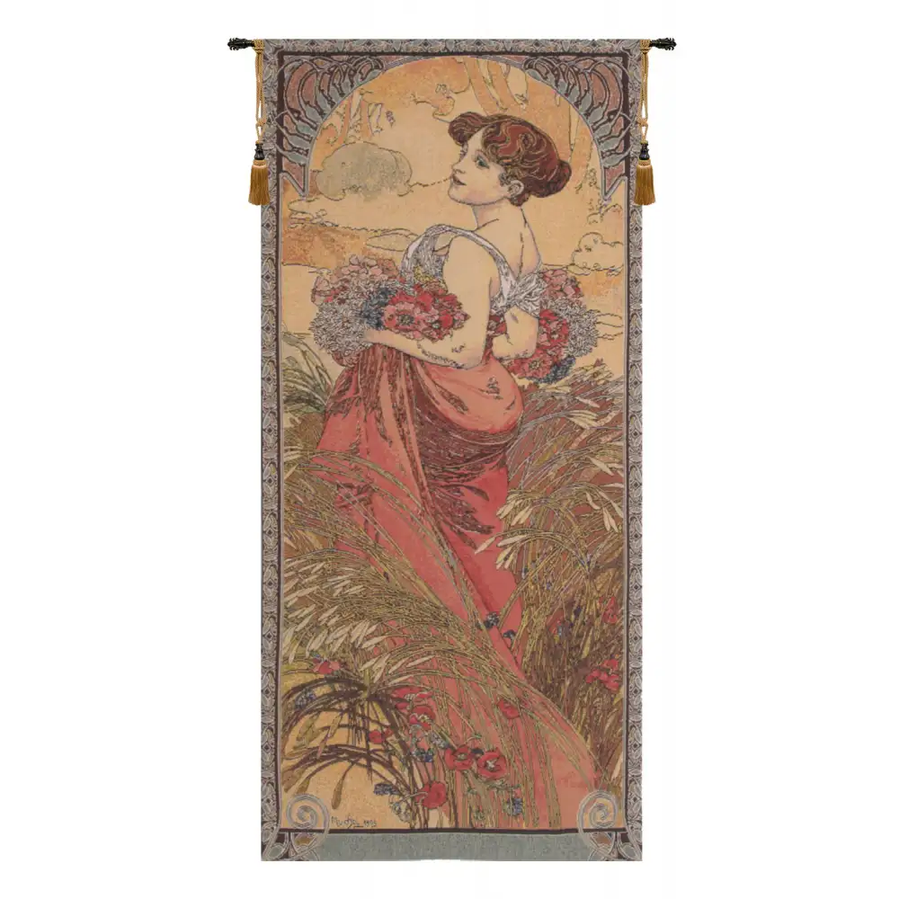 Muchas Donna Orechini Belgian Tapestry Wall Hanging 