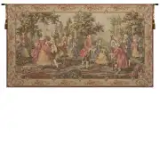 Society in the Park Right Belgian Tapestry Wall Hanging