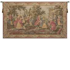 Society in the Park Right European Tapestry Wall Hanging