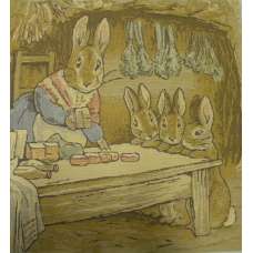 Mrs. Rabbit Beatrix Potter I European Cushion Cover