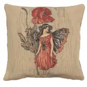 Poppy Fairy Cicely Mary Barker I Belgian Cushion Cover