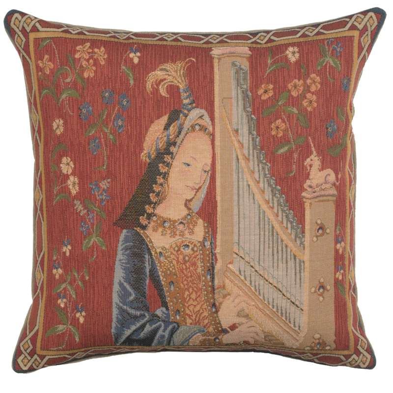 L'ouie the Hearing Decorative Tapestry Pillow