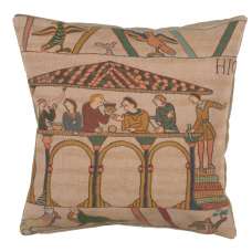 Bayeux Le Repas French Tapestry Cushion