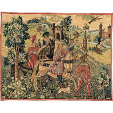 Depart De Chasse French Tapestry Wall Hanging