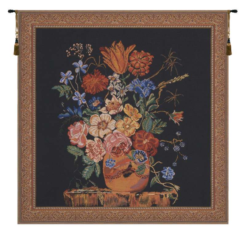 Verendael Terra Cotta Black Belgian Tapestry