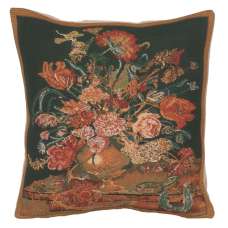 Flora Cotta Black II European Cushion Covers