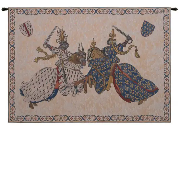 Tournament of Knights Roi Rene Belgian Wall Tapestry