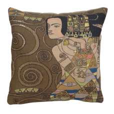 Klimt Nuit - L'Attente Decorative Tapestry Pillow