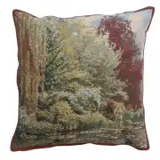 Trees Monet's Garden Belgian Couch Pillow