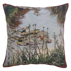 Waterlily Monet's Garden Decorative Tapestry Pillow