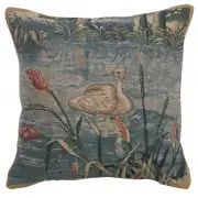 Wawel Forest Left Belgian Tapestry Cushion - 17 in. x 17 in. Cotton by Charlotte Home Furnishings