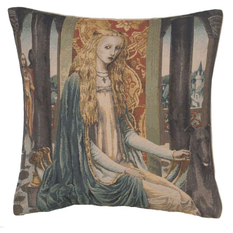 Lady 1 Belgian Tapestry Cushion