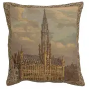Townhall Brussels Belgian Tapestry Cushion