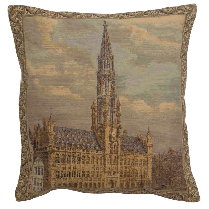 Townhall Brussels  Belgian Tapestry Cushion