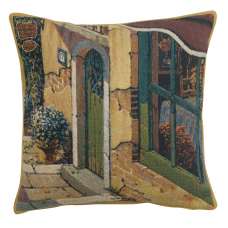 Bellagio Village Door Belgian Tapestry Cushion